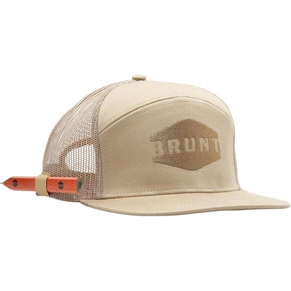 Work Hat Cotton Flat Brim Snapback with Pencil Holder Mens One Size